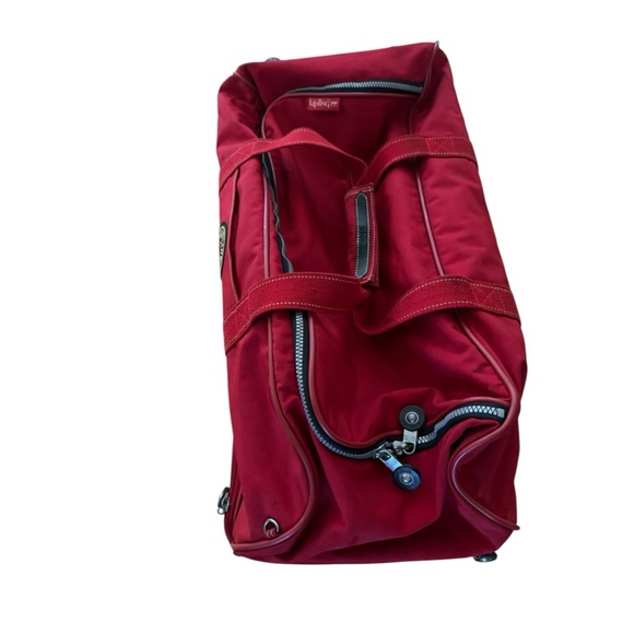 Kipling Bold Red Travel Duffel - Picture 6 of 16